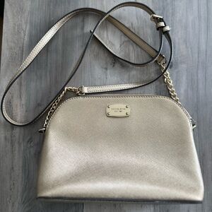 Michael Kors Metallic Gold Crossbody Bag